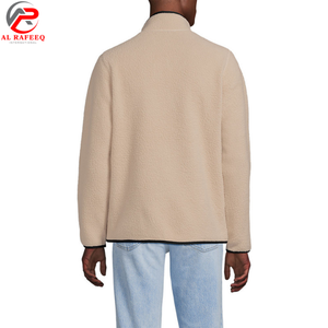 Veste en polaire Sherpa pour homme, surdimensionnée, légère, design personnalisé OEM, haute qualité, fermeture éclair intégrale, polaire Teddy, hiver - Product Image 6