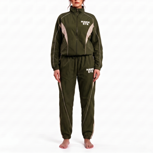 Conjunto Deportivo de Dos Piezas para Mujer, Chaqueta Cortavientos Ligera de Nailon, Ropa Deportiva con Logotipo Personalizado, Fabricante de Ropa al Por Mayor - Product Image 5
