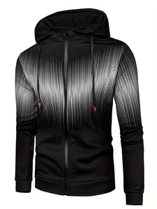 Conjunto Deportivo Casual para Hombre, Corte Ajustado, Color Sólido, Cuello Redondo, Suave, Resistente e Impermeable, Nueva Llegada - Product Image 3