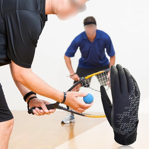 High Performance Racquetball Gloves Durable Leather Sports Glove with Enhanced Grip for Squash and Indoor Court Sports - Product Image 6