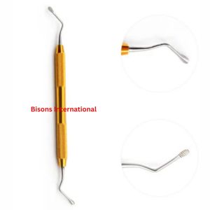 สิ่วขูดเคลือบสีสำหรับงานทันตกรรม BISONS ทำจากเหล็กกล้าไร้สนิม ใช้สำหรับขูดเคลือบฟัน ใช้ในงานผ่าตัด สามารถนึ่งฆ่าเชื้อได้ - Product Image 1