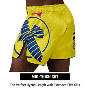 Pantalones Cortos de Lucha para Hombre, para Entrenamiento de Artes Marciales, Cintura Elástica con Cordón, Ligeros, de Secado Rápido, para Gimnasio, Top para Hombre, Artes Marciales, MMA - Product Image 5