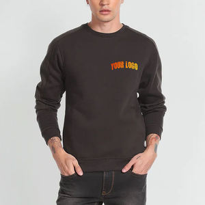 Sudadera de Cuello Redondo Blanca de Algodón para Hombre, Personalizada, de Alta Calidad, OEM, Lisa, Teñida, de Felpa - Product Image 6