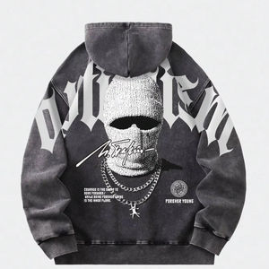 Sweat à capuche ample pour homme, style streetwear décontracté, vêtement de sport, pull épais, idéal pour l'hiver, prix abordable, personnalisation OEM - Product Image 1