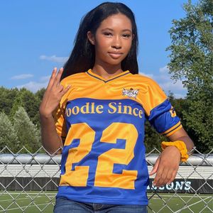 Camiseta Deportiva Personalizada para Mujer, Estilo Equipo Atlético, Manga Corta, Uniforme Deportivo con Diseño de Letras Bordadas - Product Image 2