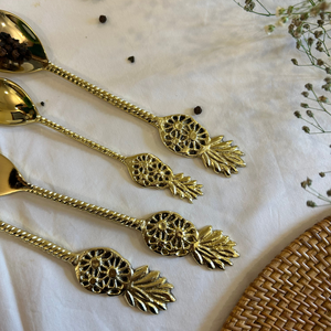 Decorative <b>Golden</b> Brass <b>Cutlery</b> <b>Set</b> FOr restaurant Hotel Wedding Use - Product Image 2