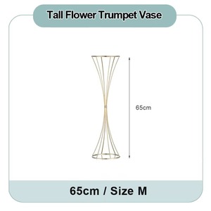 Modern Metal Floor Vase With <b>Artificial</b> <b>Flowers</b> For Wedding Decoration High Quality Design - Product Image 3