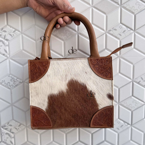 Unique Designer Cowhide Leather Shoulder <b>Bag</b> Hand Tooled Real Leather Gypsy <b>Boho</b> Vintage Handmade Handbag - Product Image 1