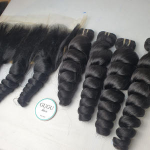 100% cheveux bruts humains vietnamiens vague lâche bouclés faisceaux produits capillaires naturels vietnamiens crus pour les femmes noires - Product Image 3