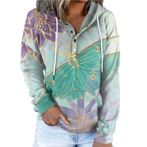 Sudaderas con capucha sublimadas de diseño personalizado al por mayor para mujer - Sudaderas con capucha de invierno de alta calidad para uso casual, diseño de alta calidad, 100% poliéster - Product Image 1