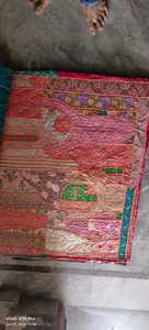 Tissu patchwork recyclé pour livres, vente en gros, textiles recyclés durables, feuilles écologiques, matériaux de reliure écologiques - Product Image 4