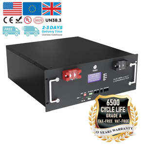 Sistema de Batería Solar de Iones de Litio de 48v 150ah para Montaje en Rack, 5kWh, Almacenamiento de Energía Residencial, Energía para el Hogar, Mi Tienda, Negro - Product Image 6