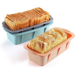 Set di 3 Stampi in Silicone Antiaderenti per Pane, Torte e Brownies Fatti in Casa - Product Image 1