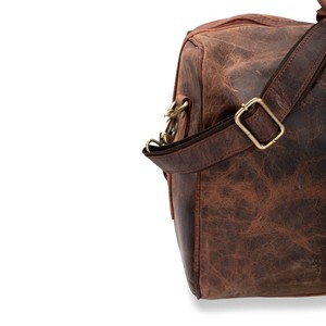 Sac de voyage en cuir véritable de luxe, personnalisé avec logo, imperméable, unisexe, vente en gros, pour le sport, la gym, les voyages, portable, durable - Product Image 2
