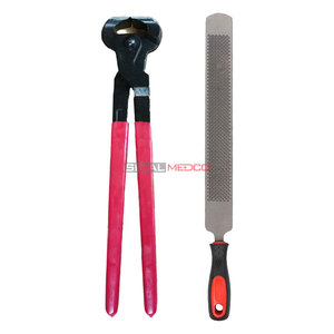 Professional <b>Veterinary</b> Hoof Trimming Rasp Tools Horses Durable Stainless Steel Farrier Equipment Precision Hoof Care - Product Image 5