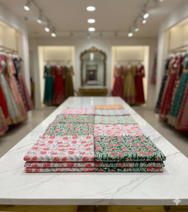 Tela de Algodón Peinado, Ligera, Transpirable, Orgánica y Ecológica, con Estampado Floral, para Prendas y Vestidos de Niñas y Niños - Product Image 3