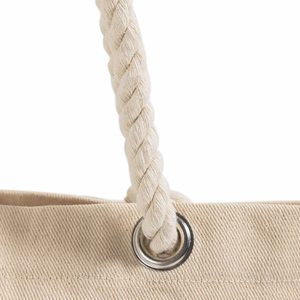 Sac fourre-tout en toile de coton avec poignées en corde, fond à soufflets, ouverture supérieure, personnalisable avec logo, vente en gros, promotionnel, pour courses et marché - Product Image 4