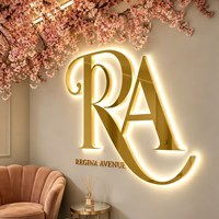 Letrero LED Personalizado para Negocios, Letrero Luminoso LED, Letrero con Logotipo LED Personalizado para Spa de Belleza, Logotipo de Pared para Gimnasio