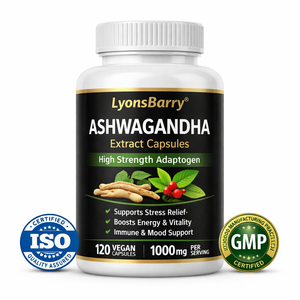 Cápsulas de Extracto de Ashwagandha – Adaptógeno de Alta Potencia – Marca Privada OEM GMP - Product Image 1