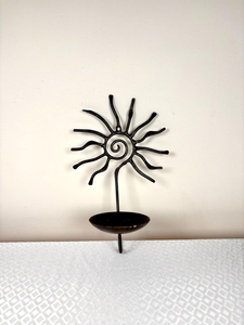 Candelabro de Hierro Forjado a Mano con Diseño de Rayos de Sol, Decoración Navideña para Pared, Decoración Metálica para el Hogar, Tamaño Personalizado - Product Image 3