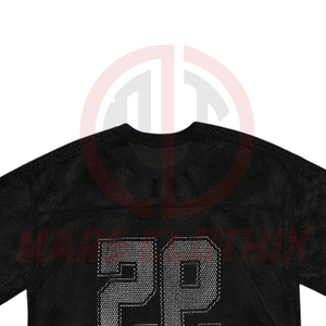 Maillots de football américain rétro pour adultes, prix de gros, impression par sublimation, logo personnalisé, maillot de football américain en mesh - Product Image 3