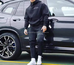 Conjunto de Sudadera con Capucha y Pantalones Deportivos de 2 Piezas para Hombre, Personalizado, Ecológico, 100% Algodón, Felpa de Alta Calidad, Invierno, Talla Grande, Sin Costuras - Product Image 4