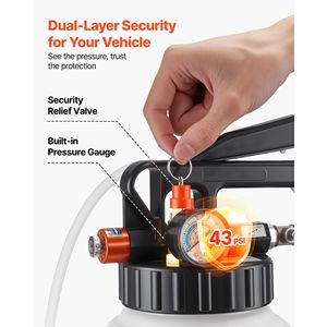 Pompa Pneumatica per Trasmissione Fluidi 8L, Estrattore Olio e Dispenser di Ricarica ATF con 15 Adattatori - Product Image 5