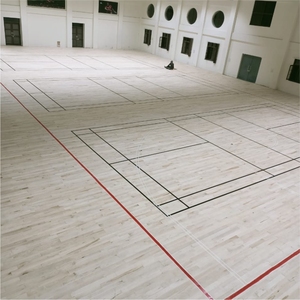 Sundek Sports Wooden Flooring for <b>Badminton</b> Courts EN14904 Certified Shock Absorption Anti-Slip Surface Made in India - Product Image 2