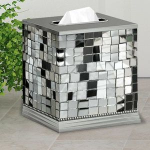 Organizador Multiusos Ecológico de Metal Simple para Colgar, Caja de Pañuelos Hecha a Mano, Decorativa para Mesa, Acabado Pulido - Product Image 2