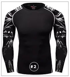 Camiseta de Compresión Unisex para MMA, Diseño 3D de Superhéroe, Manga Larga, Secado Rápido, Transpirable, Spandex/Poliéster 180g, Personalizable, para Gimnasio y Fitness - Product Image 5