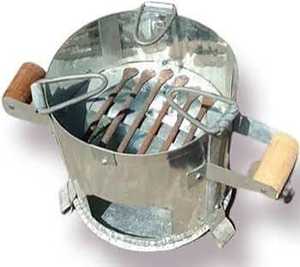 Parrilla de Carbón de Acero Inoxidable con Rejilla Extraíble - Product Image 1