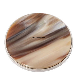 Classic Buffalo Horn <b>Coasters</b> for Tea <b>Coaster</b> Coffee Service-Eco-Friendly Custom Diameter Bulk Selling - Product Image 1