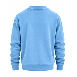 Men Waffle Knit Sweatshirt Casual Crew Neck Long Sleeve <b>Thermal</b> Textured Pullover Custom OEM Fashion <b>Top</b> Manufacturer Sportswear - Product Image 2