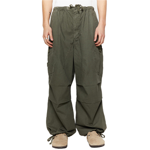 Pantalon de jogging ample en polyester pour homme, style streetwear, avec cordon de serrage à la cheville, coupe-vent, idéal pour la gym et l'entraînement – Qualité OEM supérieure - Product Image 4