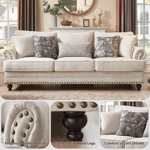 <b>SOFA</b> LOUNGE SET Minimalist from Vietnam Sectional <b>Sofa</b> style High Density Sponge Velvet <b>Pillow</b> Back Metal/Wood - Product Image 4