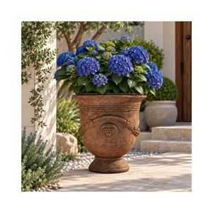Lightweight Fiberglass Decorative Planter Outdoor Classic Urn Pot Garden Flower Container OEM ODM Custom Design Service - Product Image 1