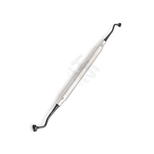 Raspador Óseo Dental para Injertos, Hoja Curva, Doble Extremo, Instrumentos Quirúrgicos de Calidad Superior para Cirugía de Implantes y Curetaje - Product Image 2