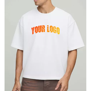 Camiseta Casual de Alta Calidad 100% Algodón Jersey con Serigrafía, para Hombre, Corte Holgado, Estilo Hip Hop, Oversize, Transpirable, 220g - Product Image 6