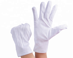 White Coin Jewelry Silver Soft Personalized Working Etiquette <b>Gloves</b> Cotton <b>Gloves</b> for Ceremony and Industry - Product Image 5