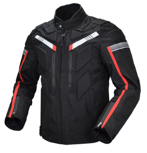 Unisex <b>Motorcycle</b> Racing <b>Jacket</b> Pants Set Waterproof PU Leather Quick Dry Breathable Windproof Protective Armor Zipper Pockets - Product Image 4