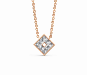 Pendentif en diamant de laboratoire Eleonore Prism 0,402 carat, collier géométrique 10 pièces, or jaune, rose, blanc 9K 14K 18K, bijou cadeau - Product Image 2