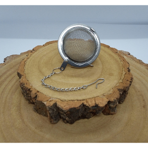 Infuseur à thé artisanal à long manche en fil métallique, couleur argent brillant et poli, ustensile de cuisine pour café et thé - Product Image 4