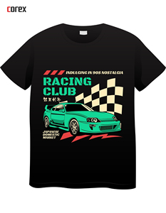 Camisetas Premium Formales para Hombre con Estampado DTF, Poliéster/Algodón, Tejido de Punto de 220 g, Diseño Sólido, Logotipo Frontal, Manga Corta, Transferencia Rápida - Product Image 1