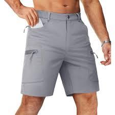 Short cargo pour homme à séchage rapide, léger, pour la randonnée en plein air, avec poches zippées, short utilitaire extensible personnalisé - Product Image 3