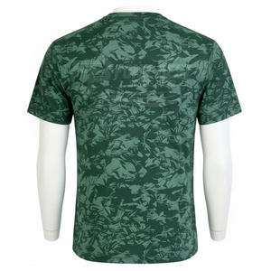 Camiseta Deportiva Personalizada de Punto Transpirable para Hombre, Ropa Deportiva de Malla de Alto Rendimiento, Algodón Lavado, Color Liso - Product Image 2