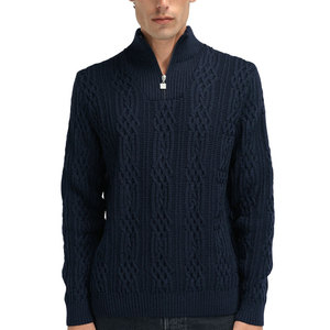 <b>Men</b> Quarter Zip Golf Sweatshirt Fleece Lined Long Sleeve Heather Mid Weight 1/4 Zip Half Zip <b>Sweater</b> 100% Cotton Breathable - Product Image 2