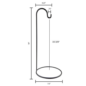 Support de comptoir en fer rustique crochet suspendu cadeau de noël ornement cintre pour cloche/banane lanterne support décor à la maison KSN KSN-110525-6 - Product Image 2