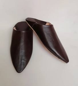 Pantoufles marocaines, entièrement cousues à la main, pantoufles pour hommes, pantoufles pour femmes, tannerie naturelle - Artisanat - Product Image 2