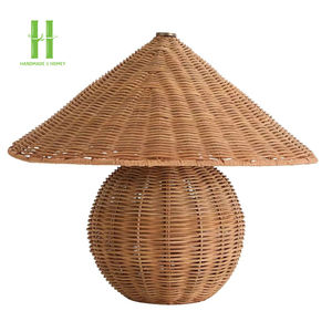 New Product Rattan Lamp Base Table Lamp Handwoven OEM Pendant <b>Light</b> for Home <b>Decoration</b> Variety of Colors Made From Vietnam - Product Image 5