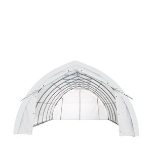 TMG ST2031PV (Previo) Telo di Copertura per Auto in PVC Resistente da 17 once, 6x9 Metri, con Porte di Accesso, Parete ad Arco e Tetto a Falda, per Riparo e Stoccaggio - Product Image 2